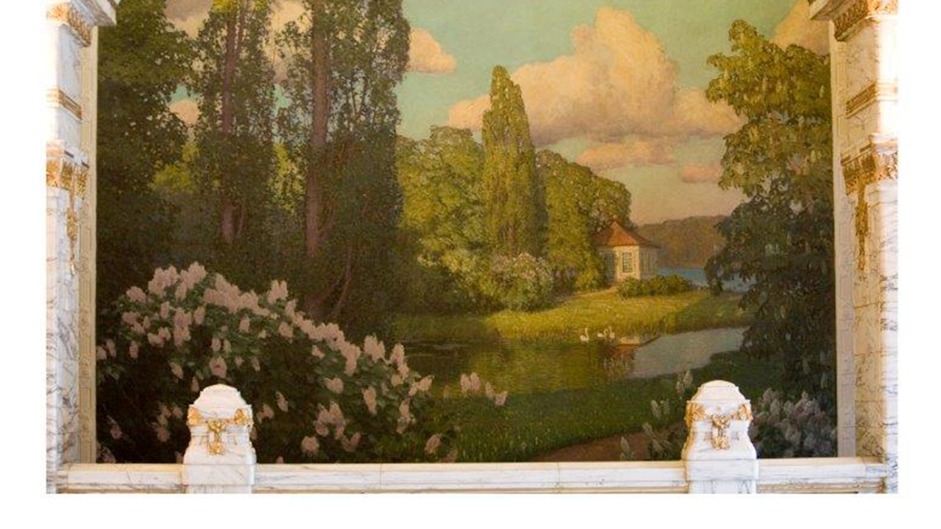 Sommarlandskap av Alfred Bergström.