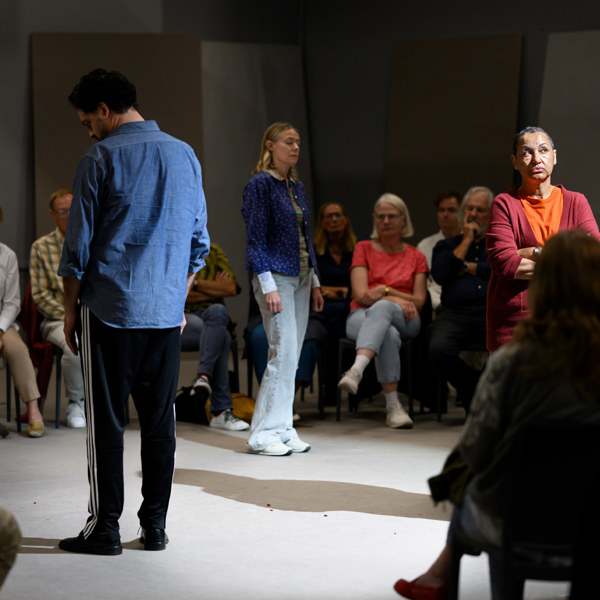 Marcus Vögeli, Danilo Bejarano, Eva Rexed och Astrid Assefa i Motståndets melankoli.