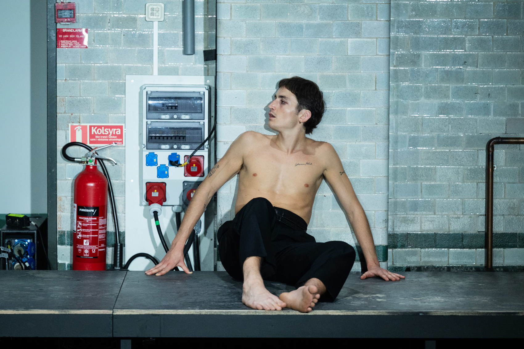 Gustav Lindh i Hamlet.