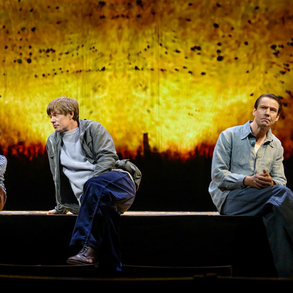 Sam Herrgård, David Book och Erik Ehn i Juloratoriet.